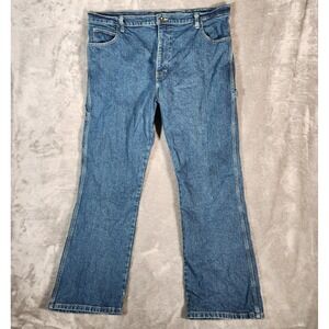 Dickies Carpenter Jeans 40X33 (Tag 38x32) Medium Wash Blue Made in Mexico